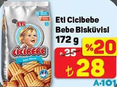 ETİ CİCİBEBE BEBE BİSKÜVİSİ 172 G